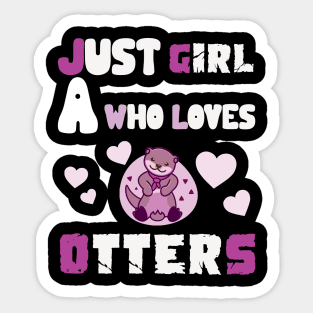 Otter gifts for otter lovers ,her Otter half Sticker